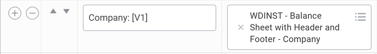 Screenshot of a header line configuration showing a combination of text and variable input in the text expression field.