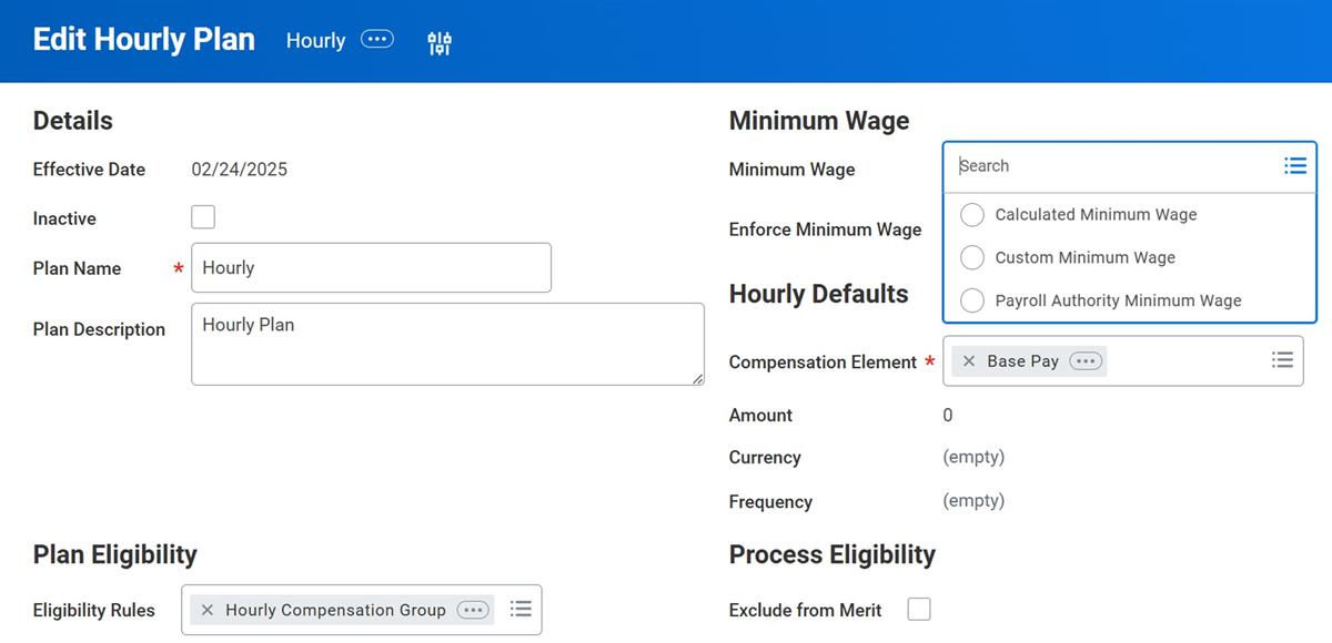 A screenshot of the Edit Hourly Plan task and its fields as described in the preceding text.