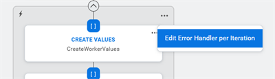 Managing errors that occur during a single iteration of a loop step.
