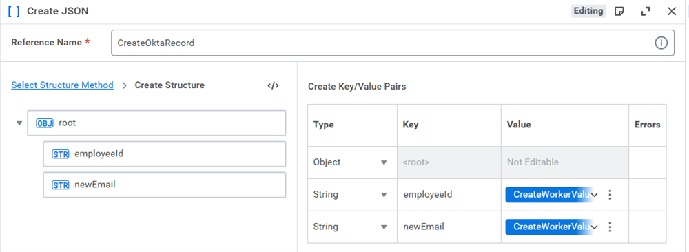Creating a JSON structure from the response of a REST API call.