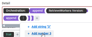 Expression Builder giving you the option of adding something other than a string, like a number.