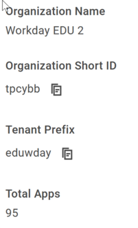 This picture depicts a company's automatically generated Short ID.