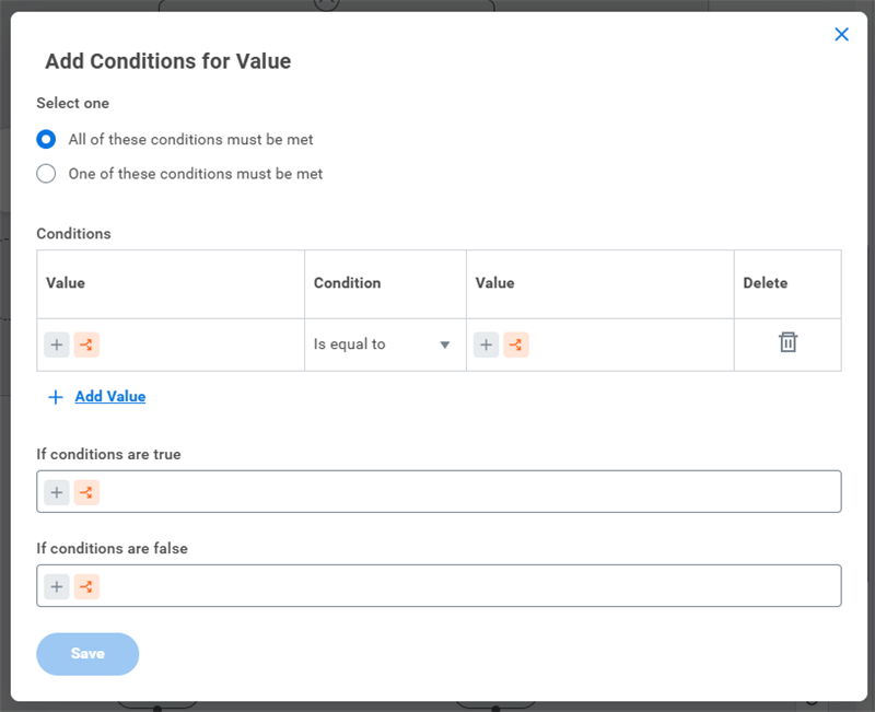 This is the Expression Builder who lets you define conditions that control how an orchestration proceeds.