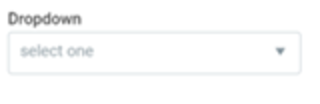 A dropdown labeled Dropdown.