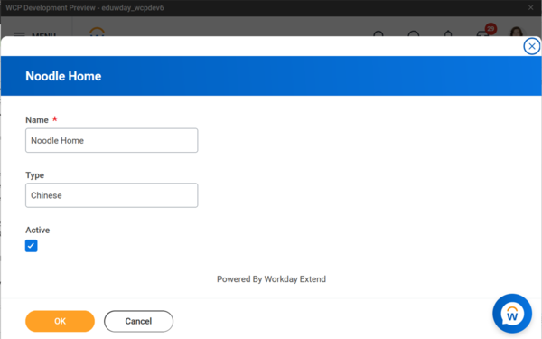 A normal edit page. The page contents render in a popup overlay that fills the width of the browser window.